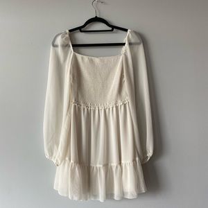 Aritzia Wilfred Tempest Dress white